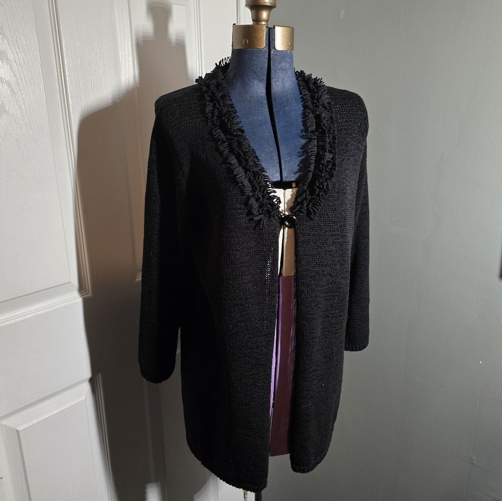 Kerry Brooke Black Fringe Jacket